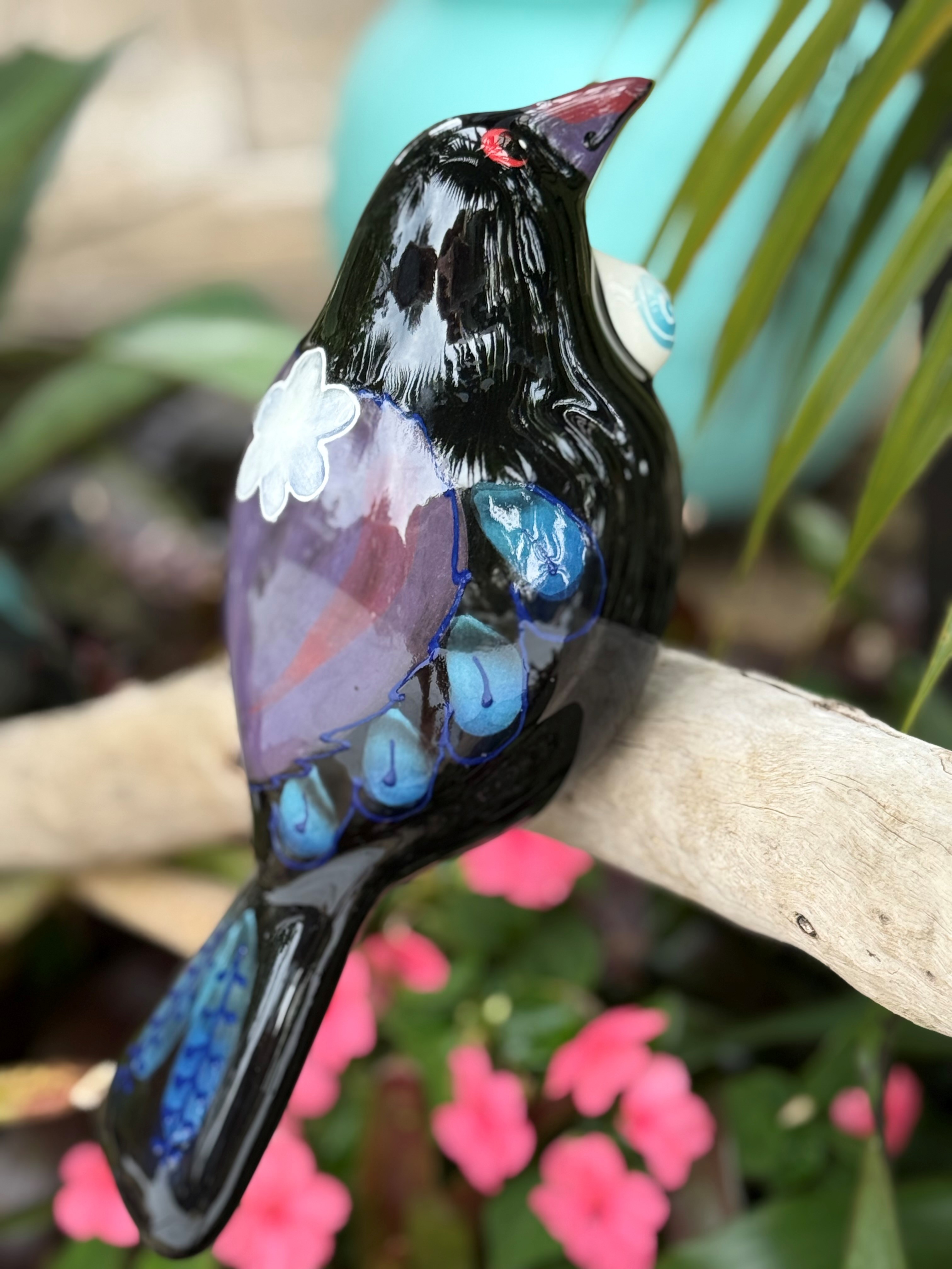 TUI CERAMIC HAND PAINTED MADE IN NZ